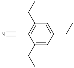2,4,6-Triethylbenzonitrile 结构式