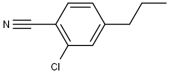 2-Chloro-4-propylbenzonitrile Structure