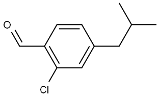 2-Chloro-4-(2-methylpropyl)benzaldehyde Structure