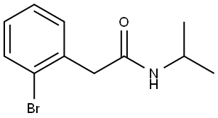 2-Bromo-N-(1-methylethyl)benzeneacetamide Structure