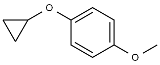 Benzene, 1-(cyclopropyloxy)-4-methoxy- Struktur