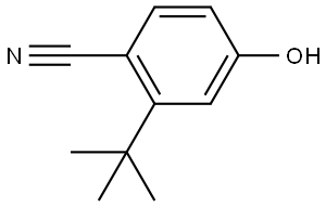 2-(tert-Butyl)-4-hydroxybenzonitrile Struktur