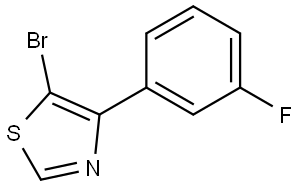 5-Bromo-4-(3-fluorophenyl)thiazole Structure
