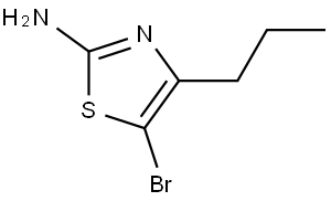 5-Bromo-4-propylthiazol-2-amine Struktur