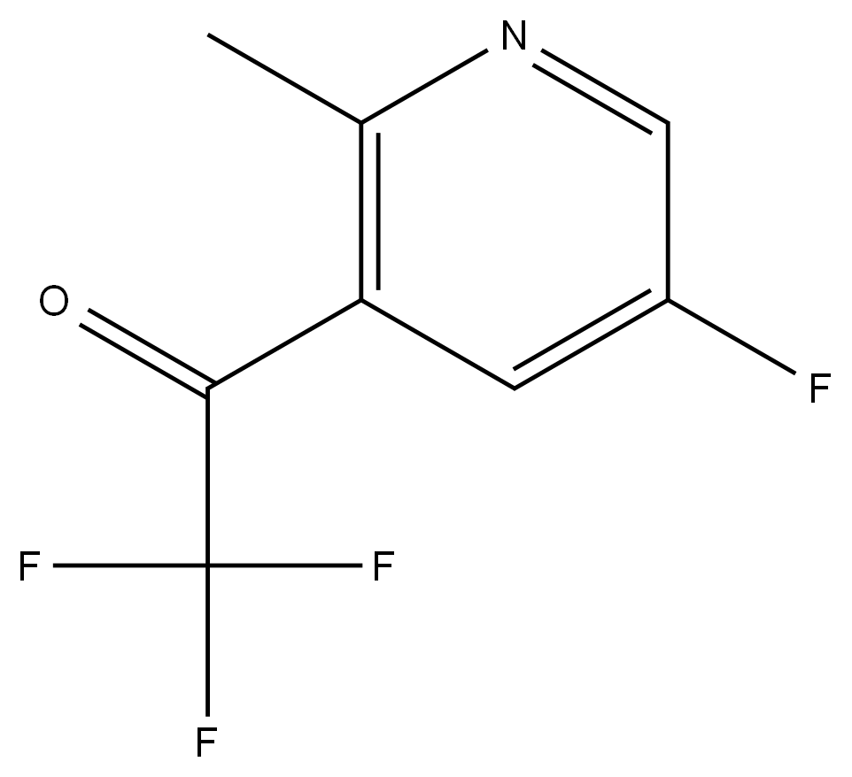 2,2,2-Trifluoro-1-(5-fluoro-2-methylpyridin-3-yl)ethanone,1245915-47-2,结构式