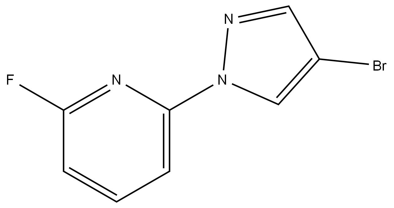 2-(4-Bromo-1H-pyrazol-1-yl)-6-fluoropyridine Structure