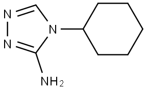 4-cyclohexyl-4H-1,2,4-triazol-3-amine Struktur