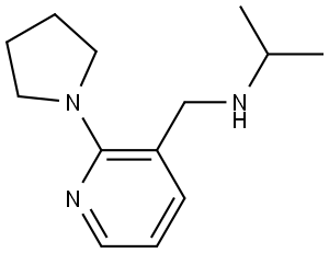 N-(1-Methylethyl)-2-(1-pyrrolidinyl)-3-pyridinemethanamine Structure