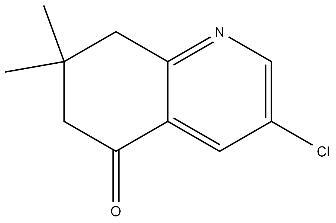3-chloro-7,7-dimethyl-7,8-dihydroquinolin-5(6H)-one,1256812-88-0,结构式