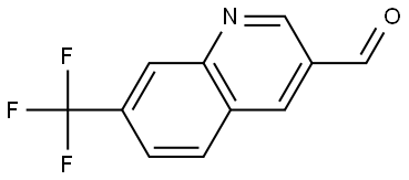 7-(trifluoromethyl)quinoline-3-carbaldehyde Struktur
