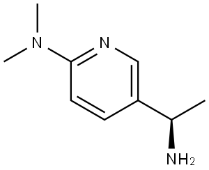 5-[(1R)-1-AMINOETHYL]-N,N-DIMETHYLPYRIDIN-2-AMINE Structure