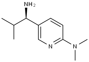 5-((1R)-1-AMINO-2-METHYLPROPYL)(2-PYRIDYL)]DIMETHYLAMINE Structure