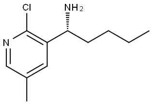 (1R)-1-(2-CHLORO-5-METHYL (3-PYRIDYL))PENTYLAMINE 结构式