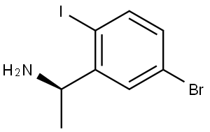 1-(5-Bromo-2-iodophenyl)ethan-1-amine Struktur