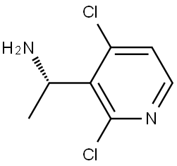 (1S)-1-(2,4-DICHLORO(3-PYRIDYL))ETHYLAMINE 结构式