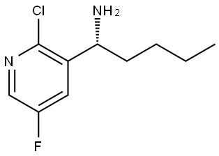 (1R)-1-(2-CHLORO-5-FLUORO(3-PYRIDYL))PENTYLAMINE Structure