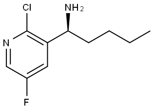 (1S)-1-(2-CHLORO-5-FLUORO(3-PYRIDYL))PENTYLAMINE 结构式