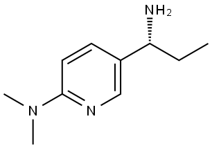 5-((1R)-1-AMINOPROPYL)(2-PYRIDYL)]DIMETHYLAMINE 结构式