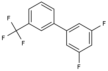 3,5-Difluoro-3'-(trifluoromethyl)-1,1'-biphenyl Structure