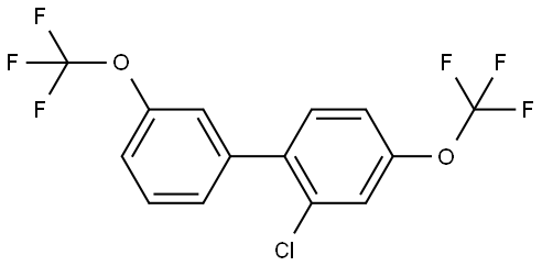 2-Chloro-3',4-bis(trifluoromethoxy)-1,1'-biphenyl Structure