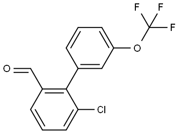 6-Chloro-3'-(trifluoromethoxy)[1,1'-biphenyl]-2-carboxaldehyde Structure