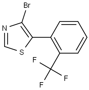 4-Bromo-5-(2-trifluoromethylphenyl)thiazole Structure