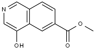 methyl 4-hydroxyisoquinoline-6-carboxylate Structure