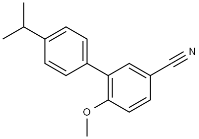 6-Methoxy-4'-(1-methylethyl)[1,1'-biphenyl]-3-carbonitrile,1268039-74-2,结构式
