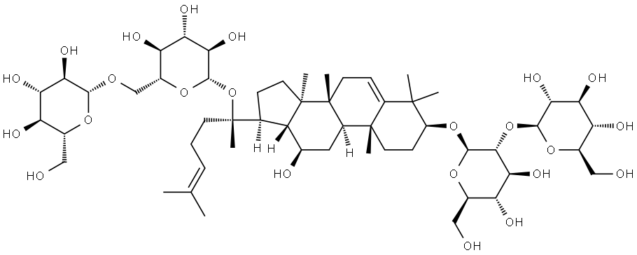 5,6-Didehydroginsenoside Rb1 Struktur
