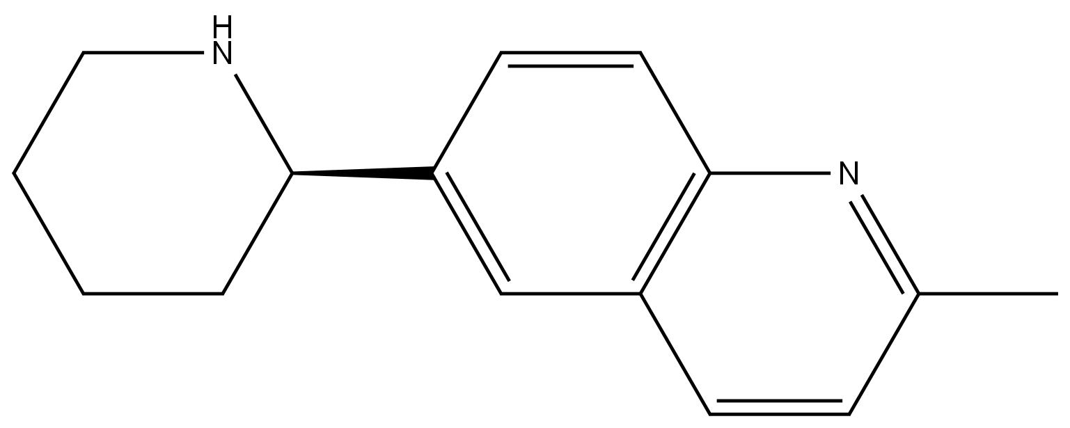 2-METHYL-6-[(2R)-PIPERIDIN-2-YL]QUINOLINE Structure