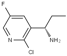 (1S)-1-(2-CHLORO-5-FLUORO(3-PYRIDYL))PROPYLAMINE Structure