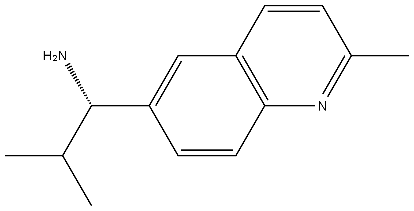 (1S)-2-METHYL-1-(2-METHYL (6-QUINOLYL))PROPYLAMINE Structure