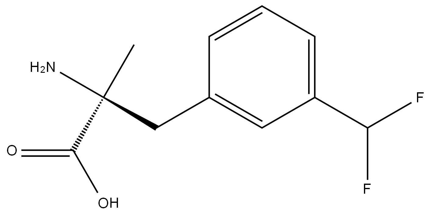 (S)-2-amino-3-(3-(difluoromethyl)phenyl)-2-methylpropanoic acid Structure