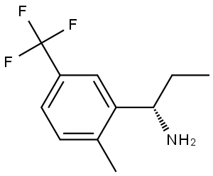 (1S)-1-[2-METHYL-5-(TRIFLUOROMETHYL)PHENYL]PROPAN-1-AMINE Structure