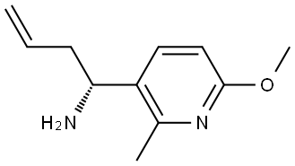 (1R)-1-(6-METHOXY-2-METHYL(3-PYRIDYL))BUT-3-ENYLAMINE Structure