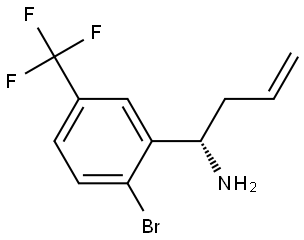 (1S)-1-[2-BROMO-5-(TRIFLUOROMETHYL)PHENYL]BUT-3-EN-1-AMINE Struktur