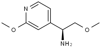 (S)-2-methoxy-1-(2-methoxypyridin-4-yl)ethan-1-amine Structure