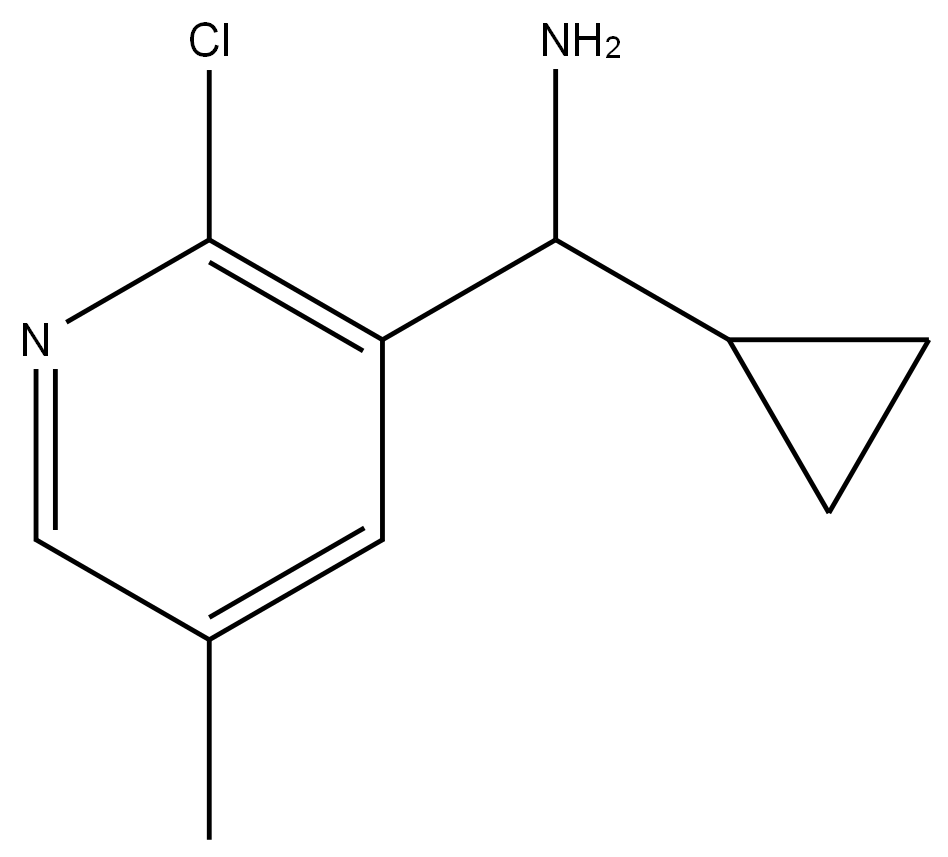 (2-CHLORO-5-METHYL (3-PYRIDYL))CYCLOPROPYLMETHYLAMINE Structure