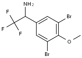 1-(3,5-DIBROMO-4-METHOXYPHENYL)-2,2,2-TRIFLUOROETHYLAMINE Struktur