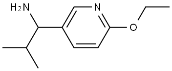 1-(6-ETHOXY(3-PYRIDYL))-2-METHYLPROPYLAMINE 结构式