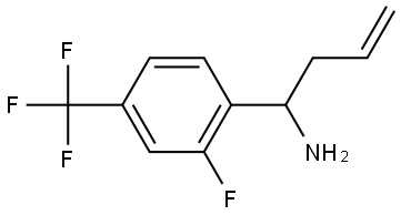 1-[2-FLUORO-4-(TRIFLUOROMETHYL)PHENYL]BUT-3-ENYLAMINE Structure