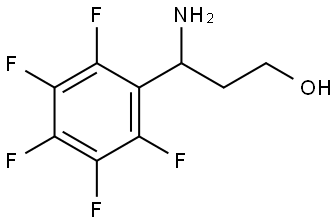 3-AMINO-3-(2,3,4,5,6-PENTAFLUOROPHENYL)PROPAN-1-OL Structure