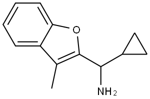 cyclopropyl(3-methylbenzofuran-2-yl)methanamine Structure