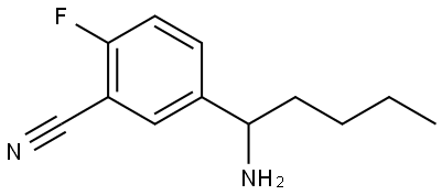 5-(AMINOPENTYL)-2-FLUOROBENZENECARBONITRILE Struktur