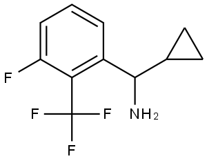 CYCLOPROPYL[3-FLUORO-2-(TRIFLUOROMETHYL)PHENYL]METHANAMINE Structure