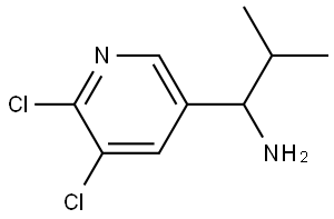 1-(5,6-DICHLORO(3-PYRIDYL))-2-METHYLPROPYLAMINE Structure