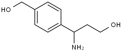 3-AMINO-3-[4-(HYDROXYMETHYL)PHENYL]PROPAN-1-OL Structure