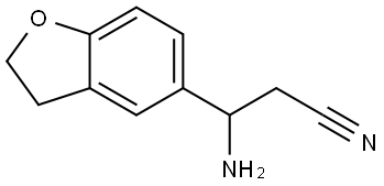 3-AMINO-3-(2,3-DIHYDRO-1-BENZOFURAN-5-YL)PROPANENITRILE Structure