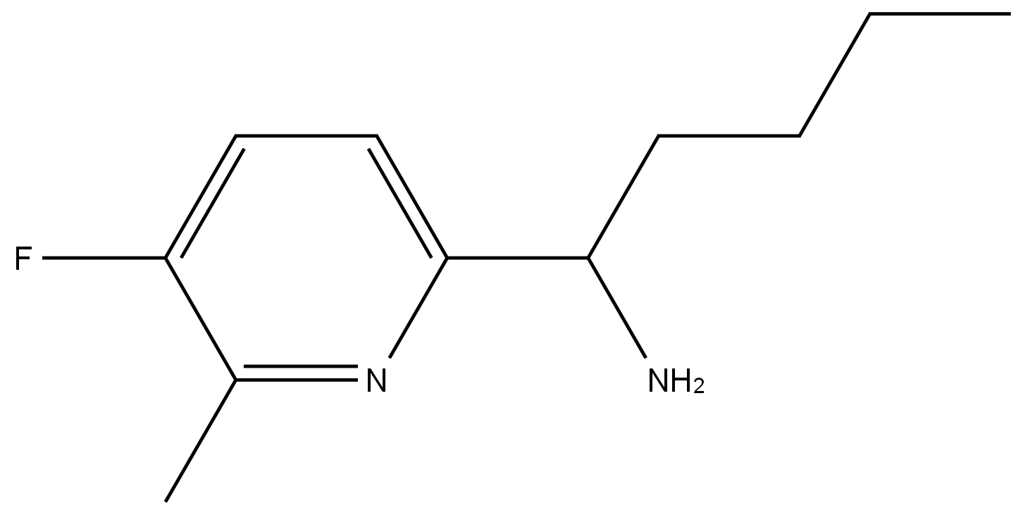 1-(5-FLUORO-6-METHYL-2-PYRIDYL)PENTYLAMINE Structure