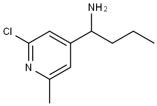 1-(2-CHLORO-6-METHYLPYRIDIN-4-YL)BUTAN-1-AMINE 结构式